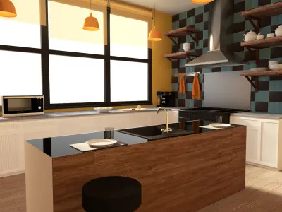 Studio Apartment Design  3D model
