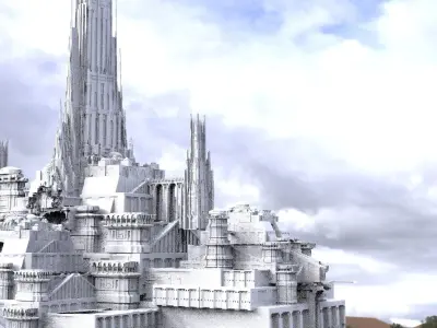 Asgardian City Splendid City of Gods 3D model