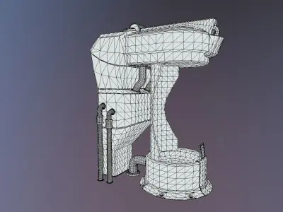 Sci-fi Medical Chamber Low-poly 3D model