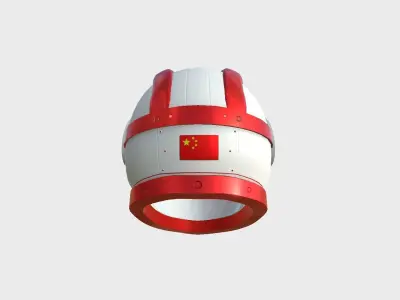 Astronaut Helmet B09 China - Character Design Fashion Low-poly 3D model