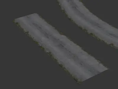 Ultra realistic Road  Asphalt 3D model