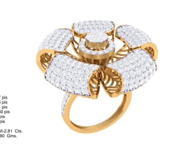  Women Ring MTL 3dm STL OBJ FBX Details 3D print model 24