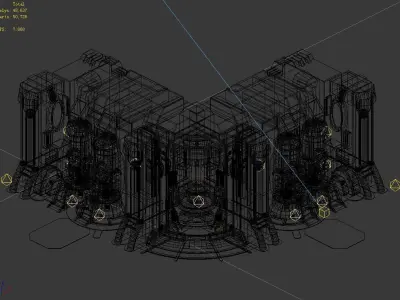 Wall container - connection angle 3D model