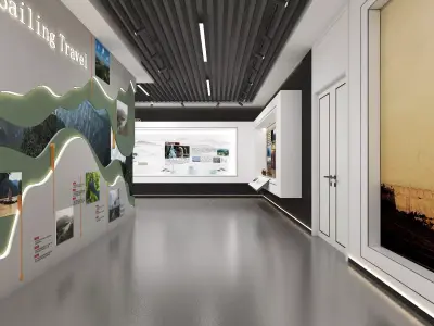 Modern Exhibition Hall 3D model