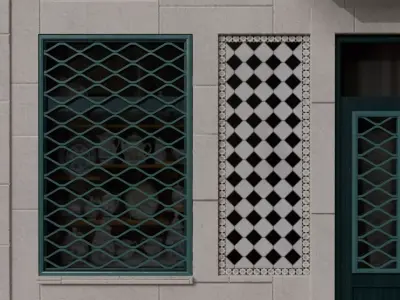 Window grille Free 3D model