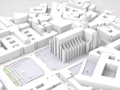 Milan Cathedral Italy 3D model