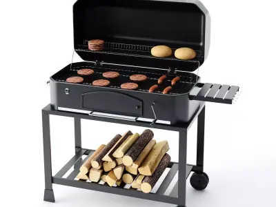 Barbecue 01 3D model