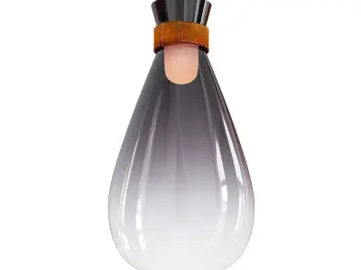 SOFFI pendant light with glass shade 3D model