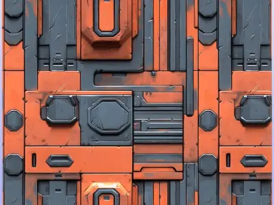 SciFi Seamless Texture Texture 7