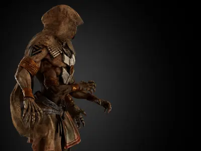 Native Alien Low-poly 3D model