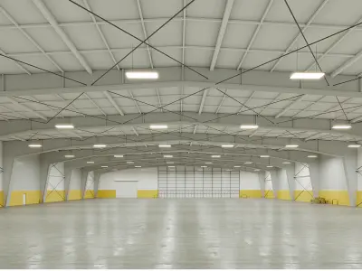 5 low poly interior warehouse Vol 3 3D Model Pack