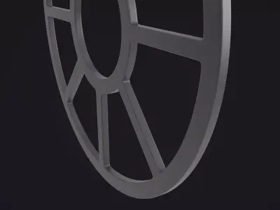 Circular Window Frame 3D model