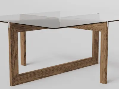minimalist table Free low-poly 3D model