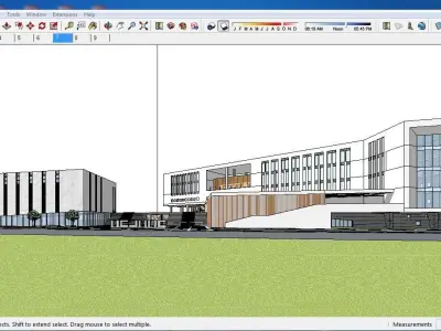 Sketchup School and University G2 3D model