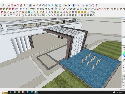 Gate house 3d model 3D model