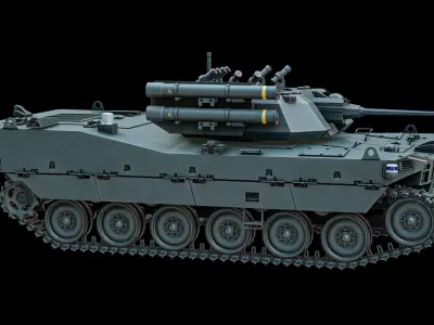  Otokar ALPAR UGV - Robotic And Unmanned Ground Vehicle PBR 