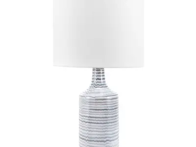 Sherlyn Ceramic Linen Shade Table Lamp 3D model