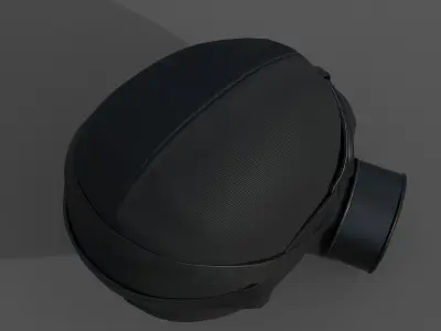 Helmet scifi military combat 3d futuristic technology  Low-poly 3D model