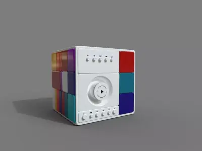 Music centres Low-poly 3D model