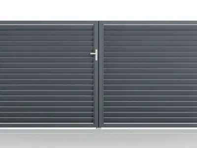 Aluminum Driveway Gate -Model 1- 3D model