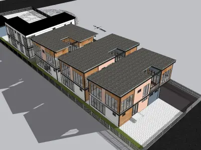 3D model of Eichler Style buildings 3D model