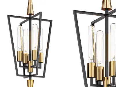 Wings Lantern Pendant By Maxim Lighting 3D model