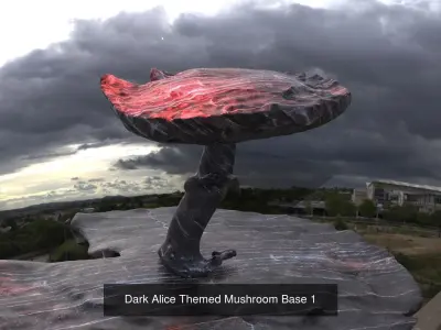 Alien Mushroom Collection 3D Model Pack