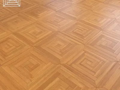 Parquet - Laminate - Wooden floor Low-poly 3D model 11