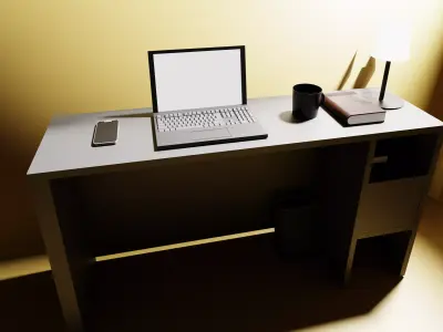 3D workplace Free 3D model