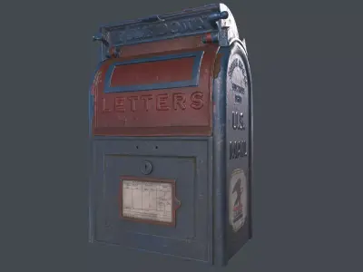Old mailbox Free low-poly 3D model