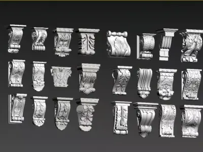 Decorative Bracket 3D model