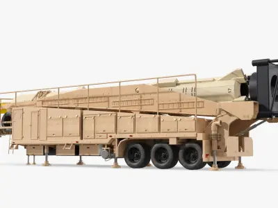  Sejjil Missile on TEL Trailer 