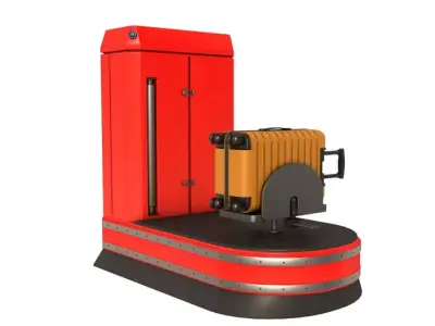 Airport Suitcase Wrapping 3D model