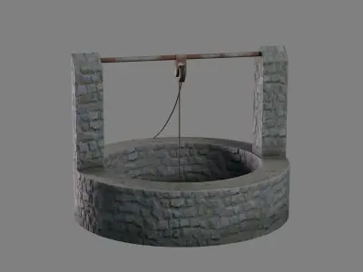 WELL Model Low-poly 3D model purchase