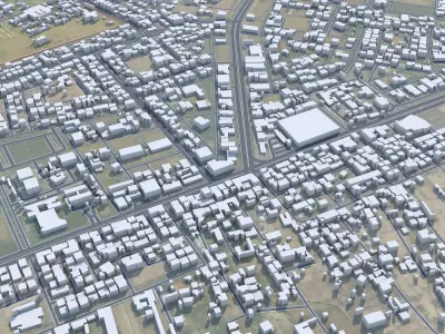 Najran Saudi Arabia Low-poly 3D model
