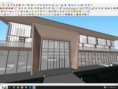 Modern office Building 3d model 3D model