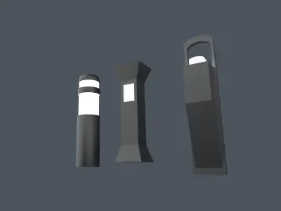 Exterior lighting 3D model