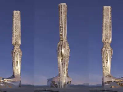 Futuristic building 41 3D model