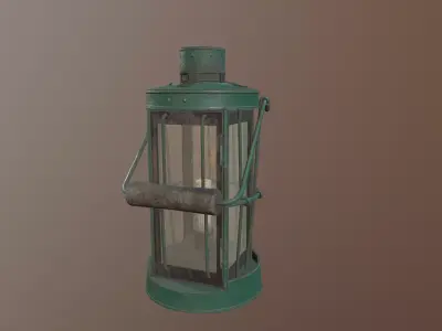 Lamp asset Low-poly 3D model