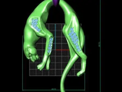 panther jewelry 3D print model