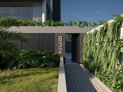 Klee Modern Exterior Building Scene 3D model