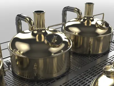 Brewery Scene 3D model