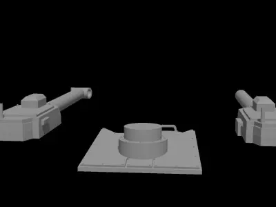 Imperial Bull truck Mobile Gun System 3D print model