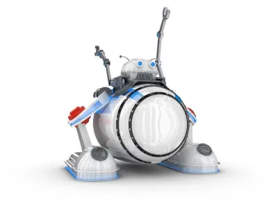 Funny Robot Character 3D model