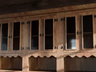 Rustic Large Cabinet Pack - Wooden Storage Furniture