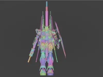 Nu gundam RX-93 3D model