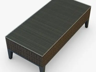 Rexus coffee table brown 3D model