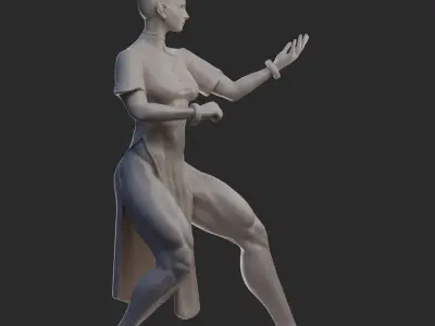 Street Fighter 6 Chun li Print Model 3D print model