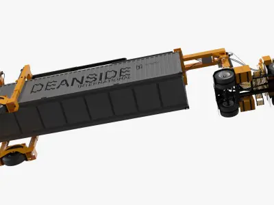  Container Shuttle with 40ft Container Yellow 