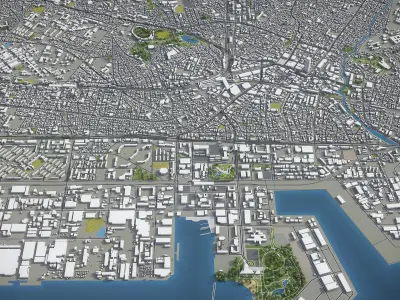  Chiba Low-poly 3D model